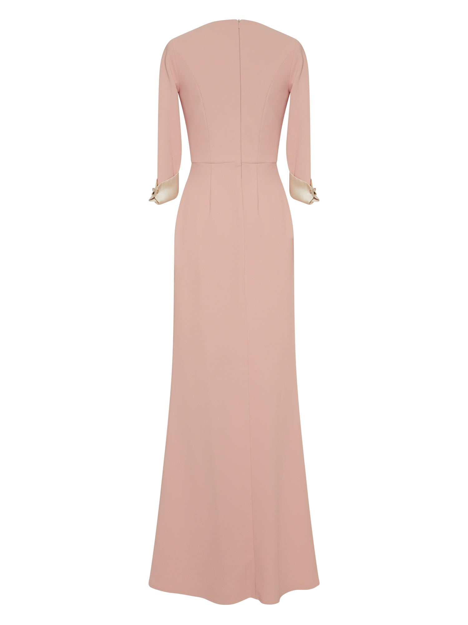 Robe longue E.Franchi col blazer - Rose