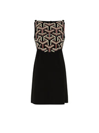 Robe courte E.Franchi bustier scintillant - Noir