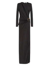 Robe longue E.Franchi fendue - Noir