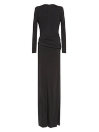 Robe longue E.Franchi fendue - Noir