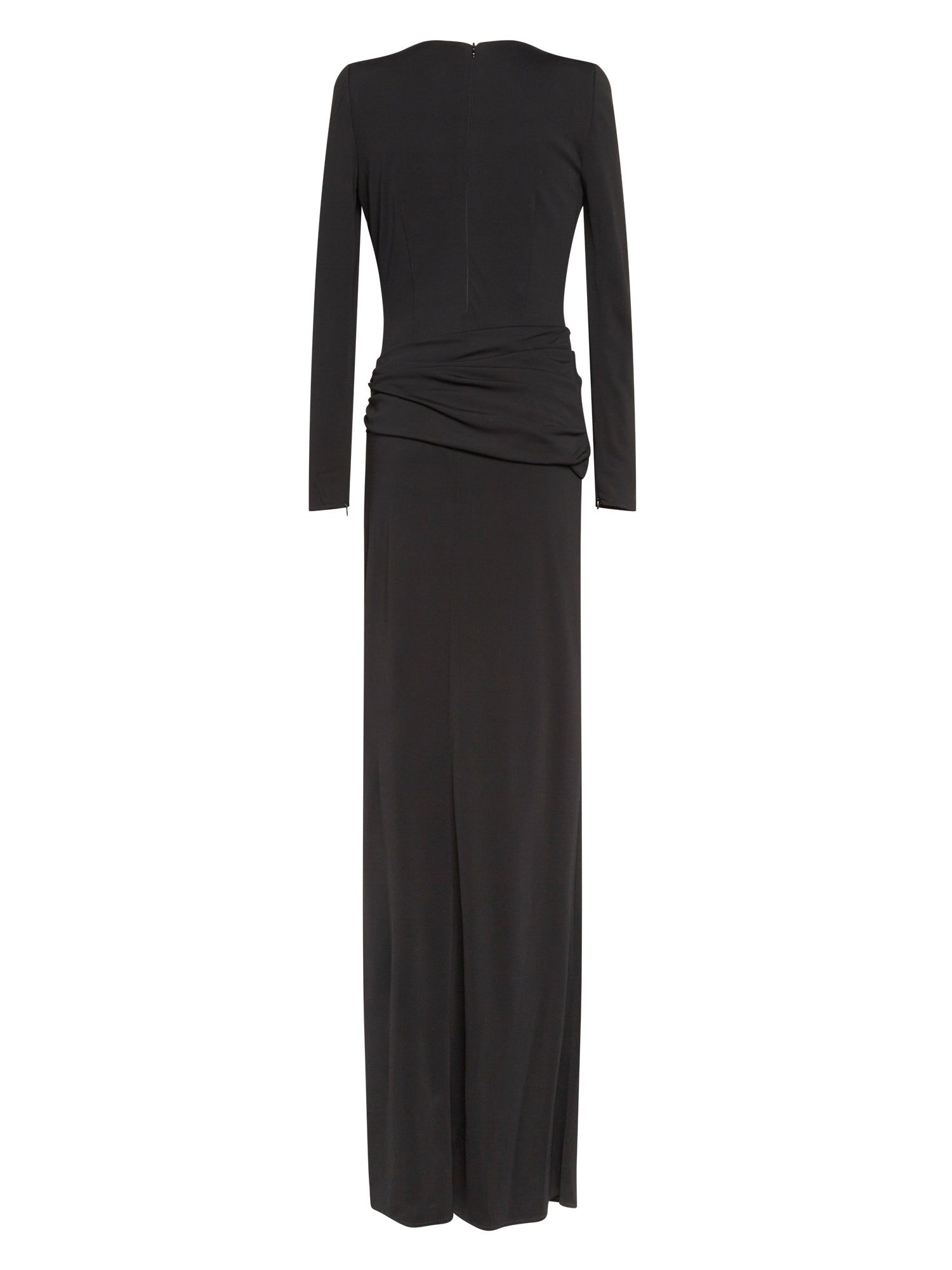 Robe longue E.Franchi fendue - Noir