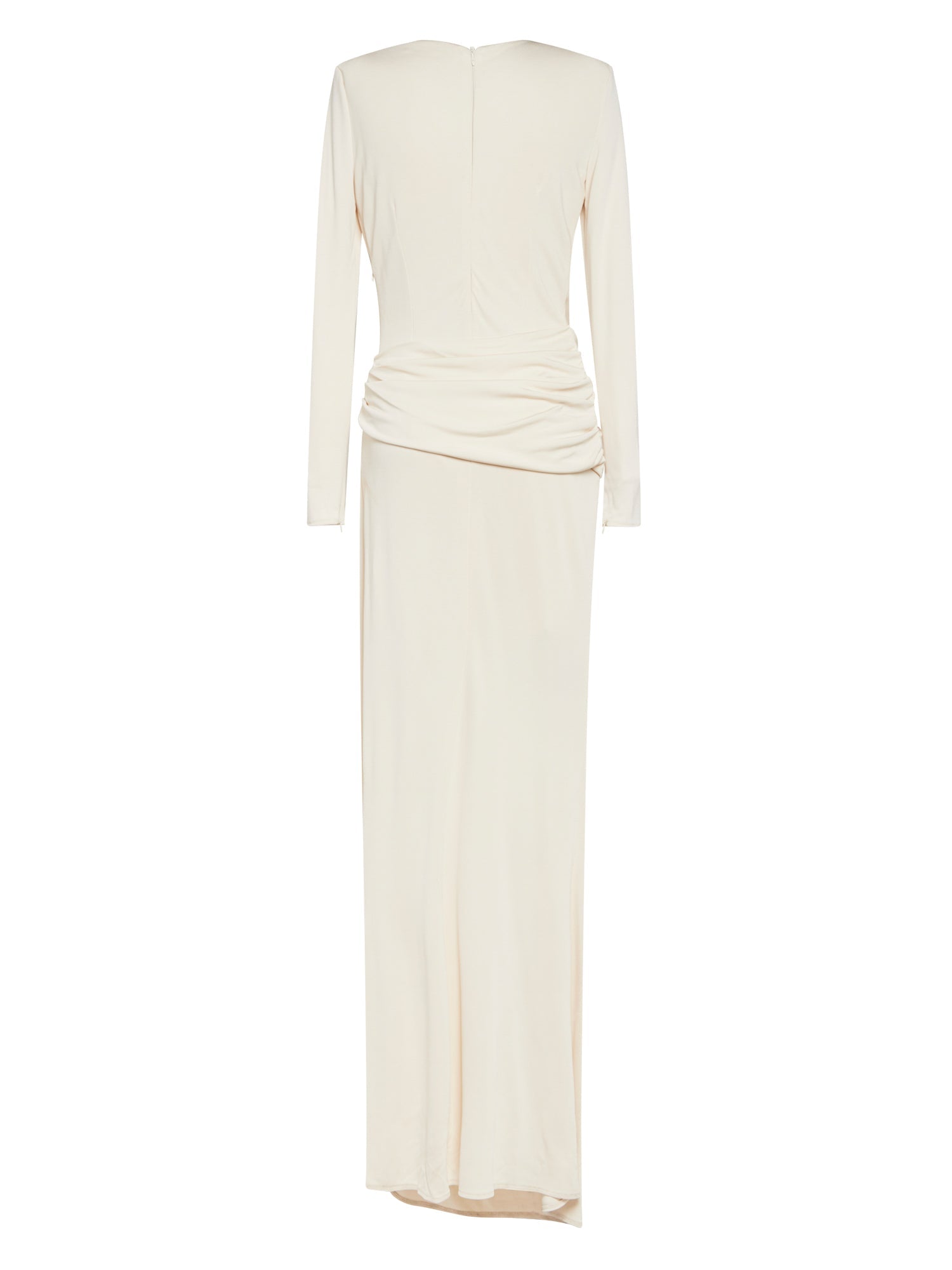 Robe longue E.Franchi fendue - Blanc
