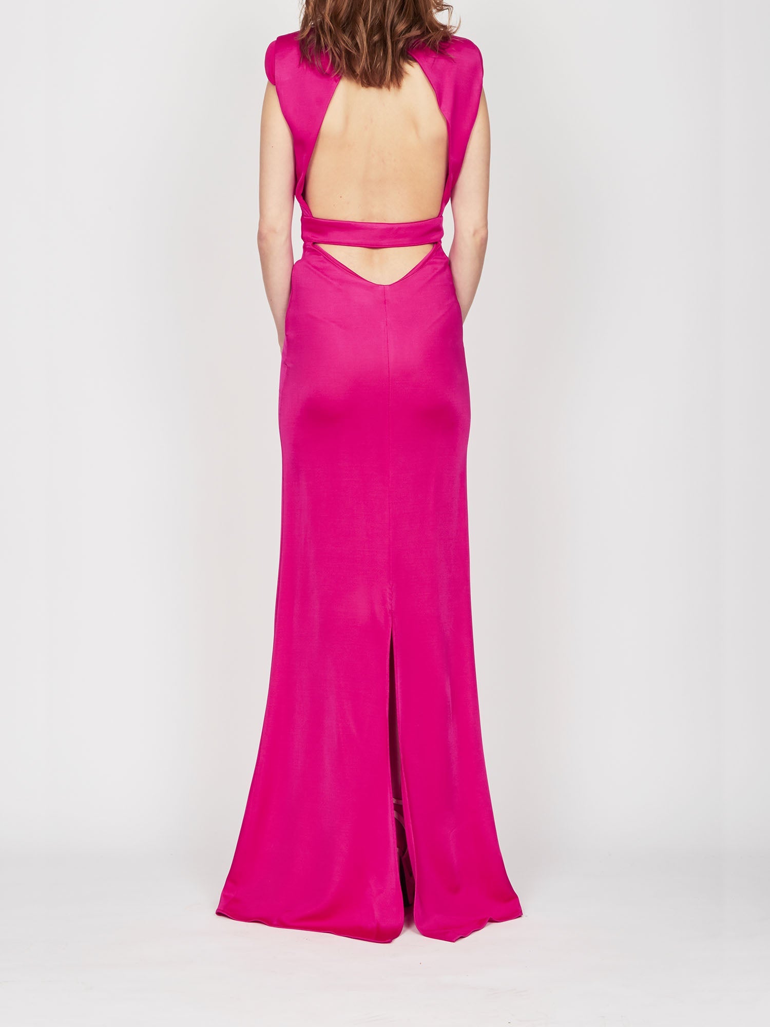 Robe longue E.Franchi dos nu - Rose