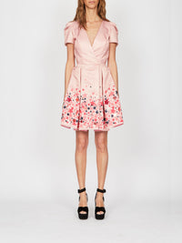 Robe courte E.Franchi détails étoilés - Rose