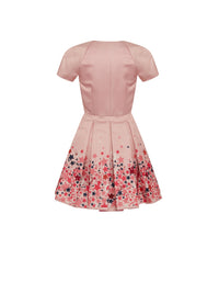 Robe courte E.Franchi détails étoilés - Rose