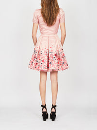 Robe courte E.Franchi détails étoilés - Rose