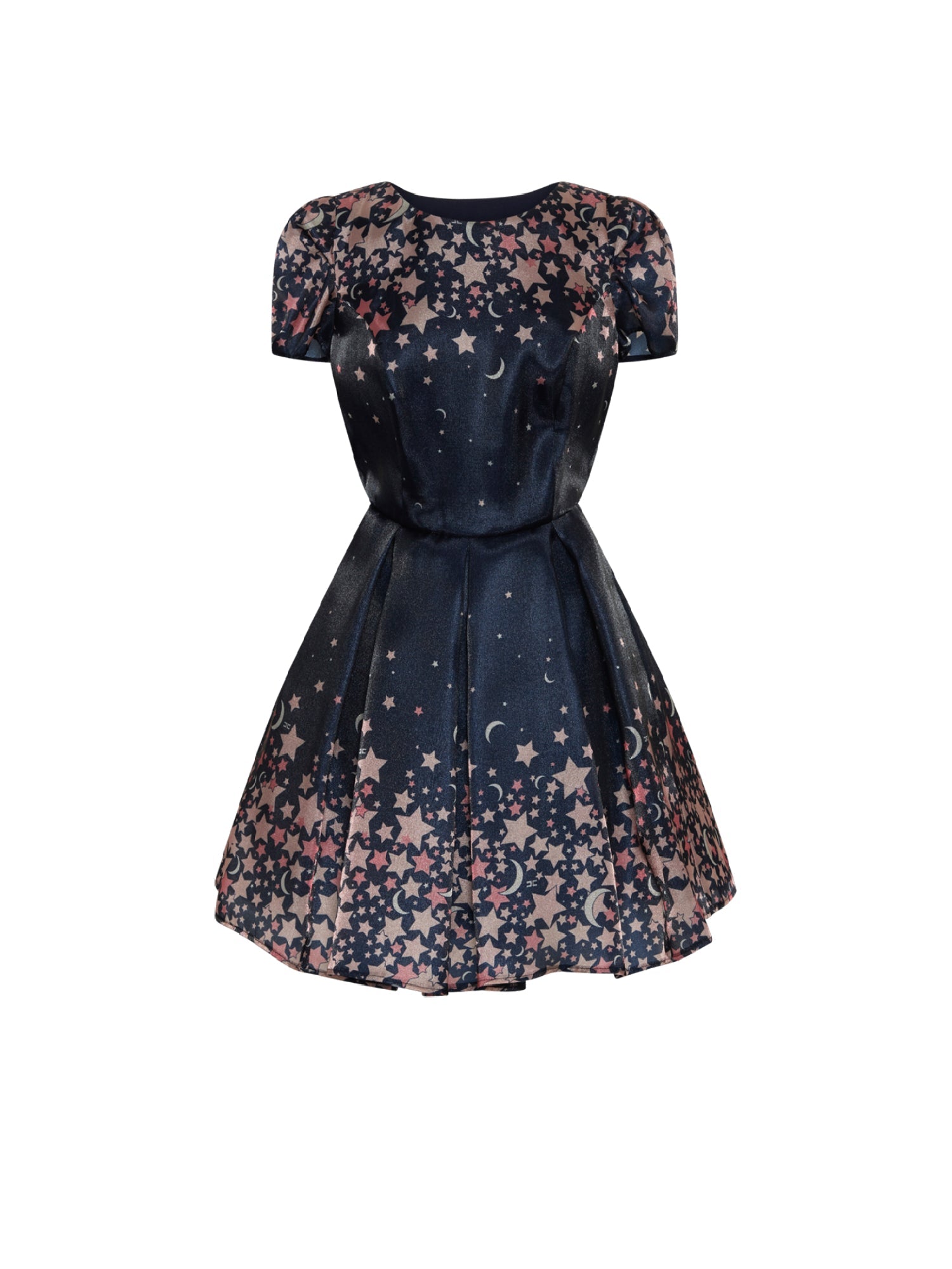 Robe courte E.Franchi évasée - Bleu