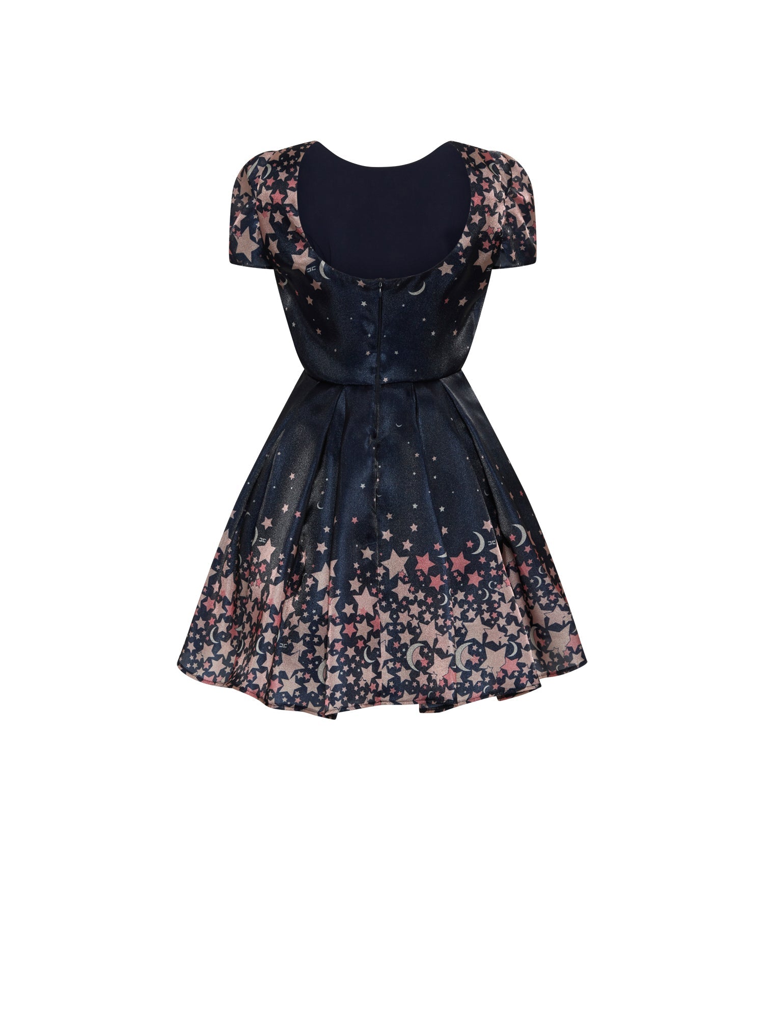 Robe courte E.Franchi évasée - Bleu