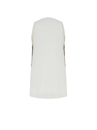 Robe droite E.Franchi tie and dye en sequins - Or