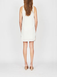 Robe droite E.Franchi tie and dye en sequins - Or
