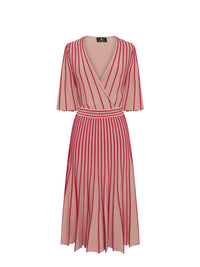 Robe E.Franchi plissée - Rose