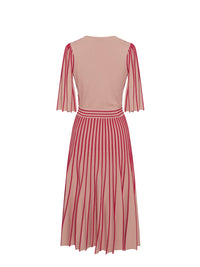 Robe E.Franchi plissée - Rose