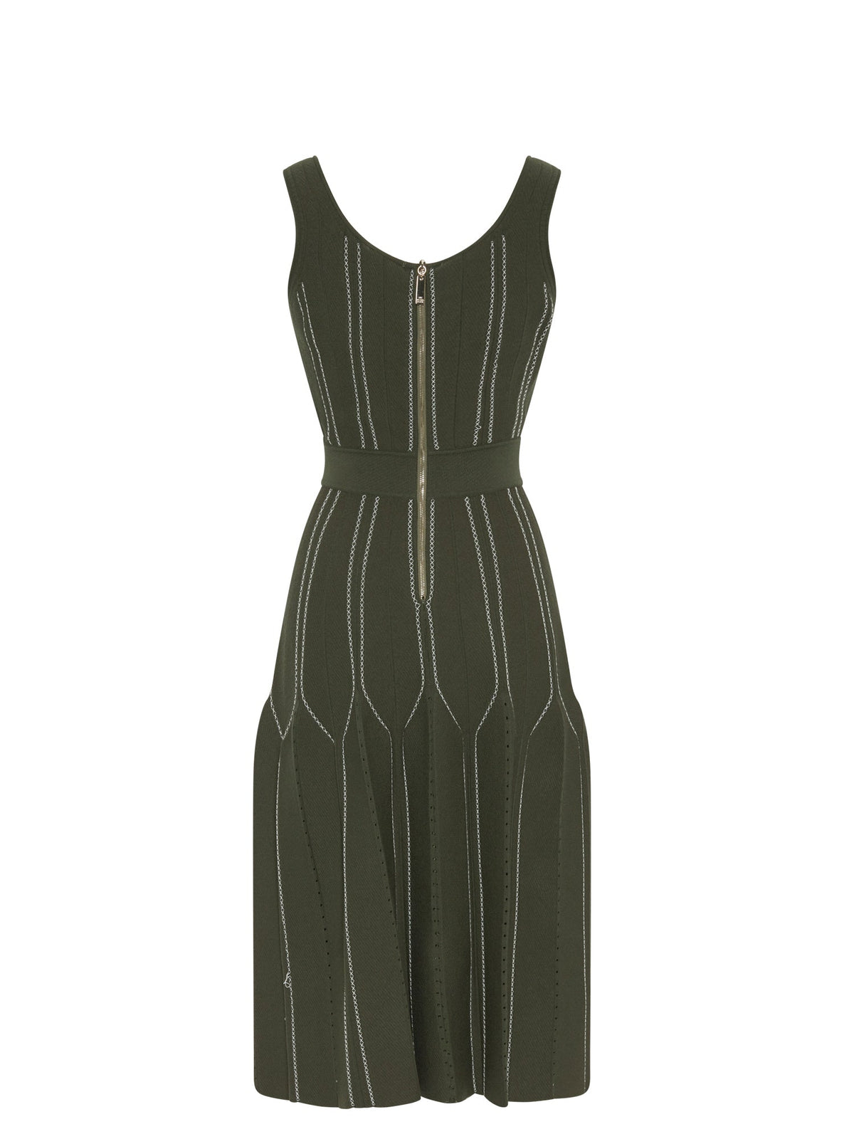 Robe E.Franchi surpiquée - Vert