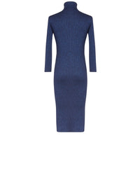 Robe E.Franchi col roulé - Bleu