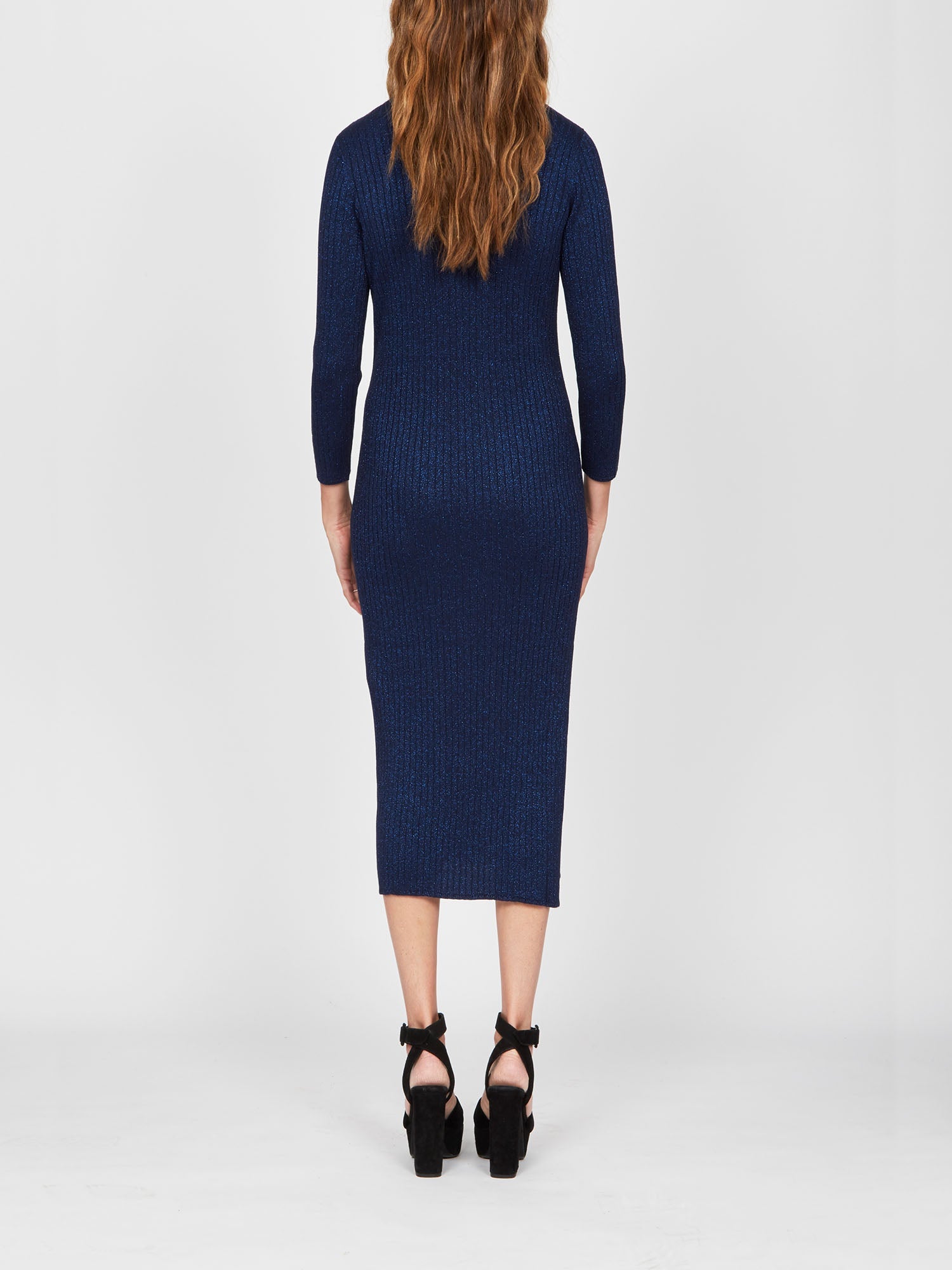 Robe E.Franchi col roulé - Bleu