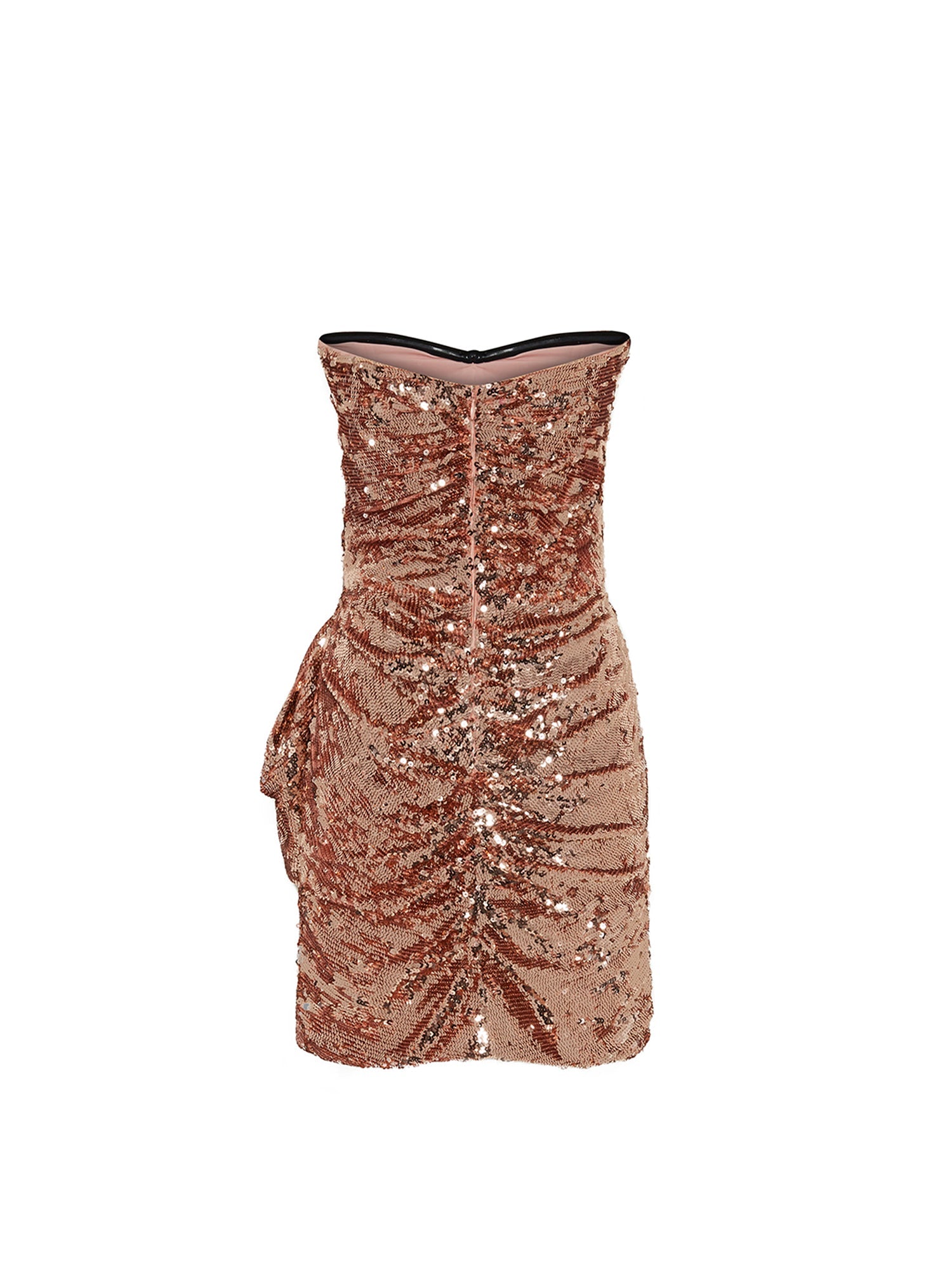 Robe bustier E.Franchi à sequins - Or
