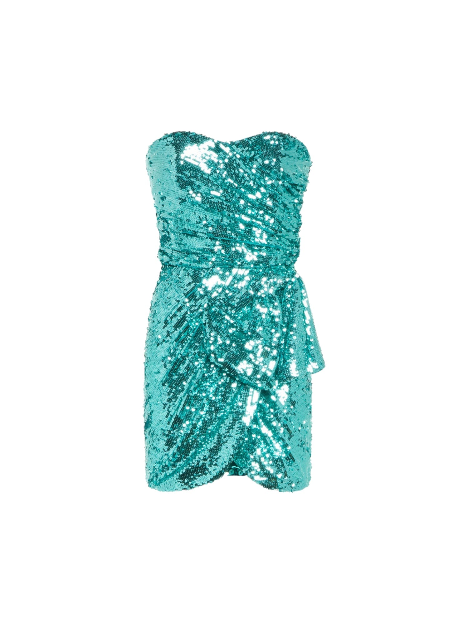 Robe bustier E.Franchi à sequins - Bleu