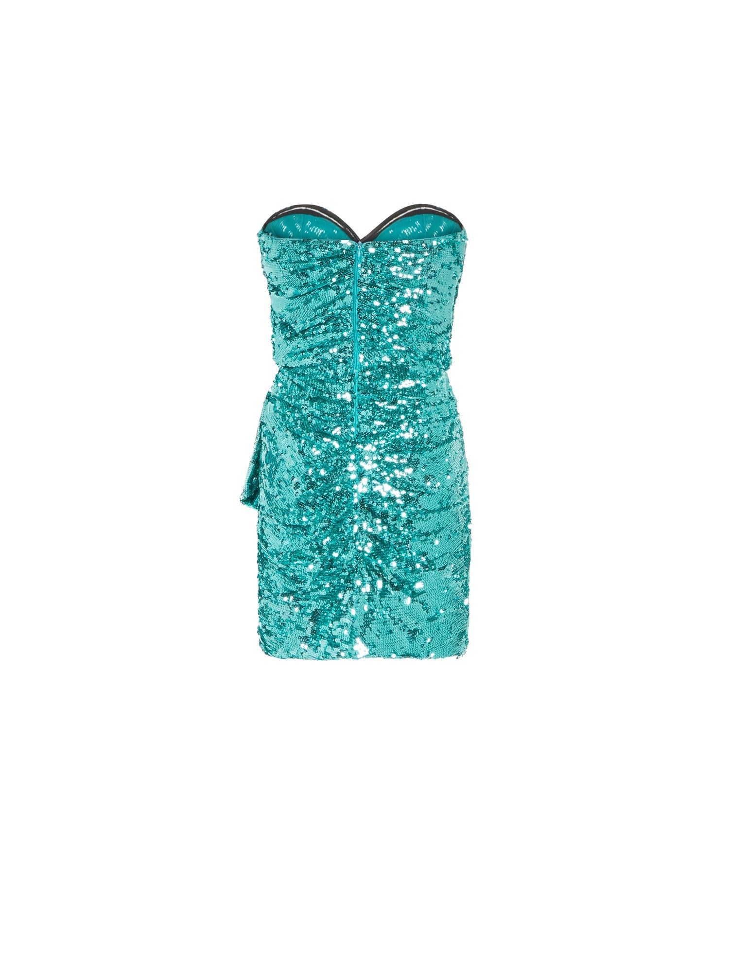 Robe bustier E.Franchi à sequins - Bleu