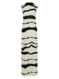 Robe longue E.Franchi empiècement scintillant - Blanc