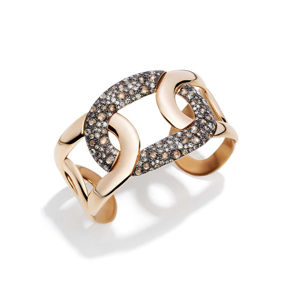 Bracelet Tango en Or Rose 18K & Diamant Brun