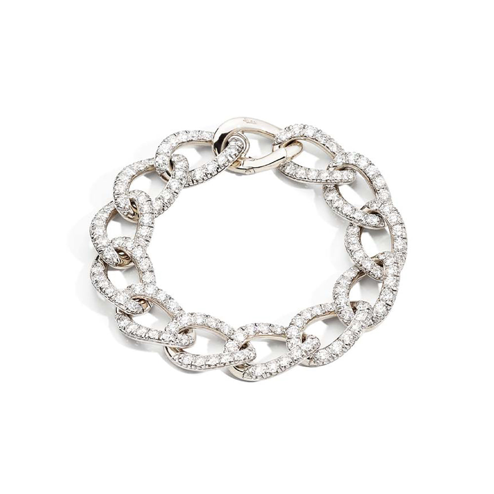 Bracelet Tango en Or Blanc 18K & Diamant Blanc