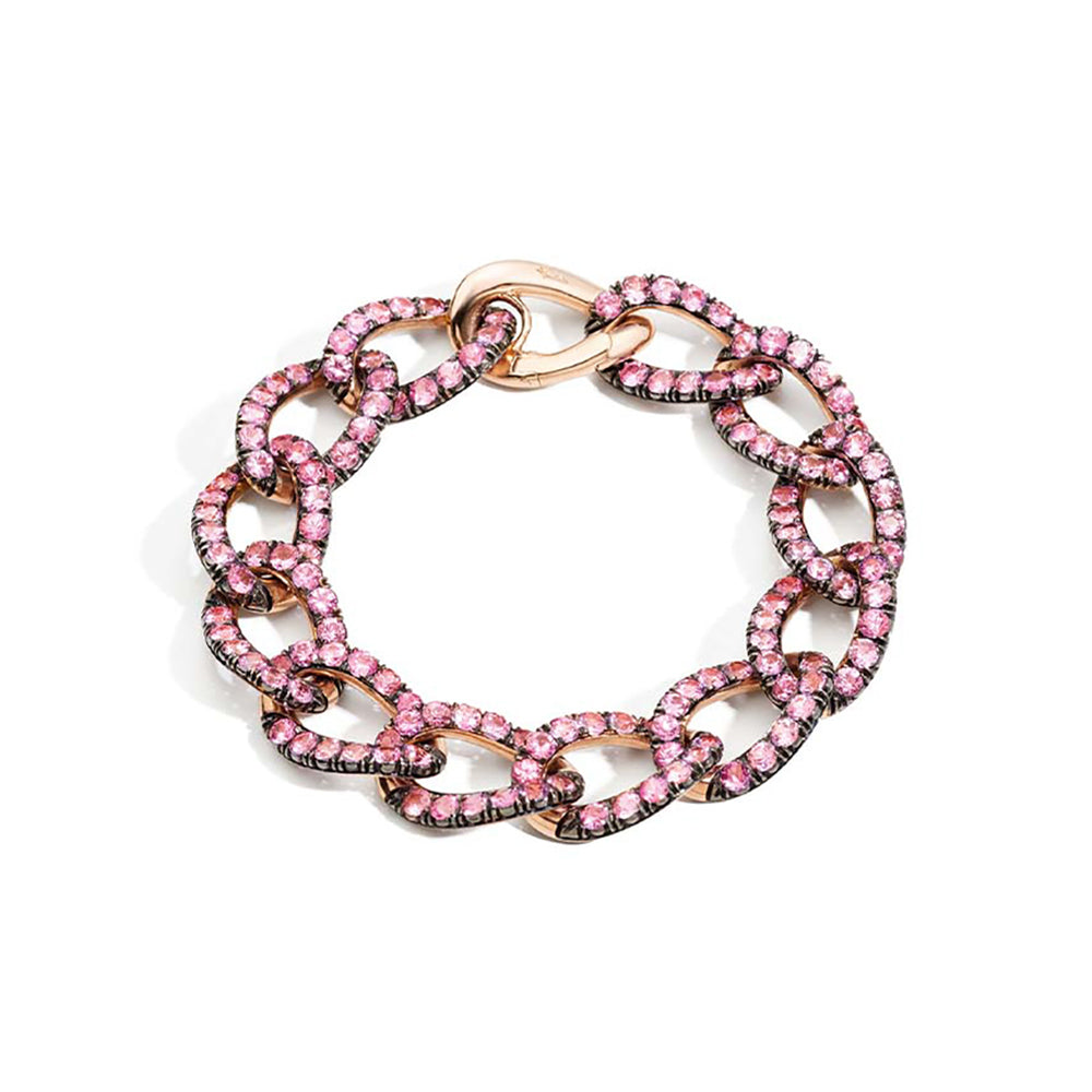 Bracelet Tango en Or Rose 18K & Saphir Rose