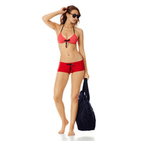 ROUGE LAQUE MAILLOT DE BAIN FEBE FEMME
