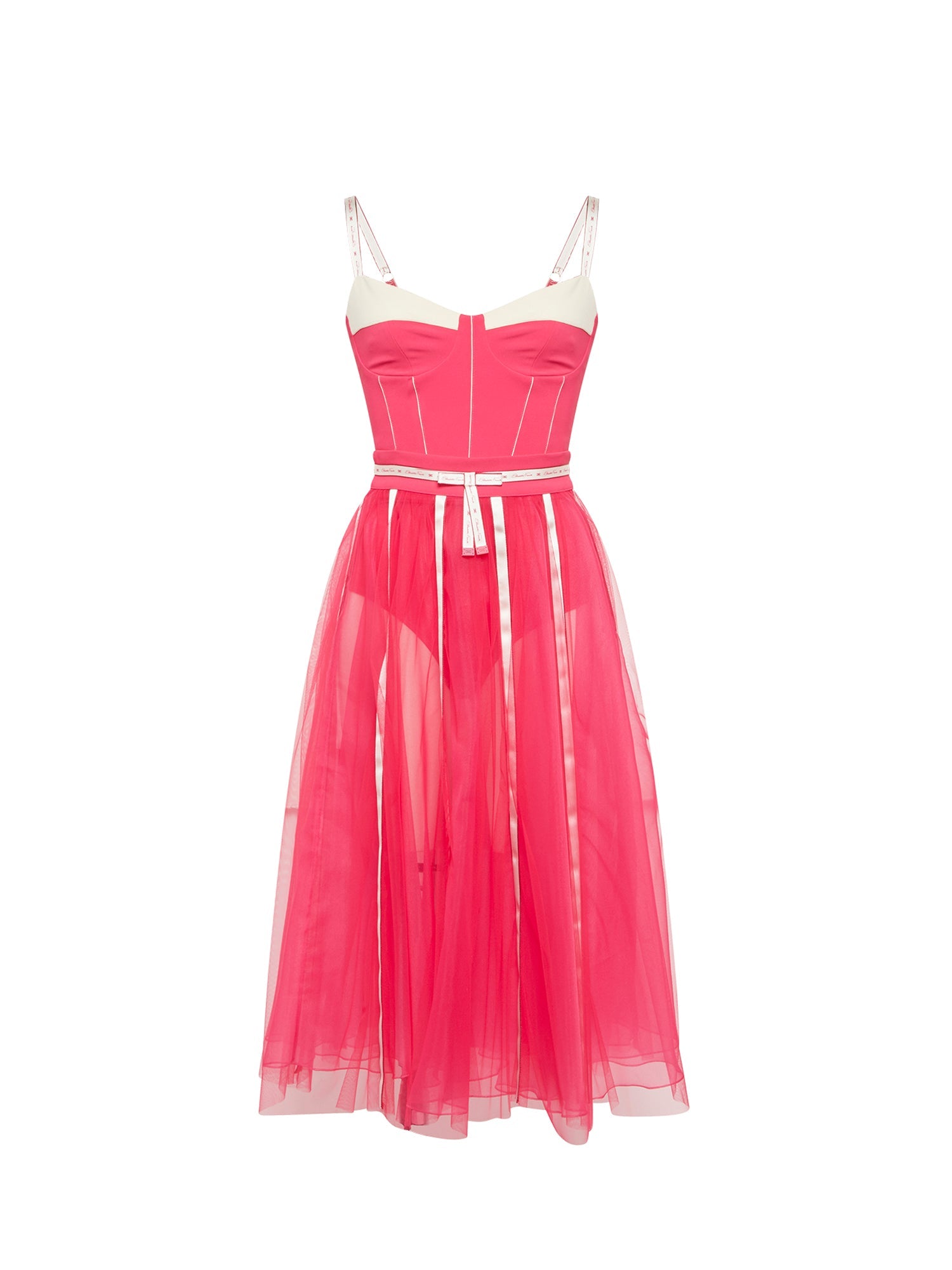 Robe E.Franchi en tulle - Rose