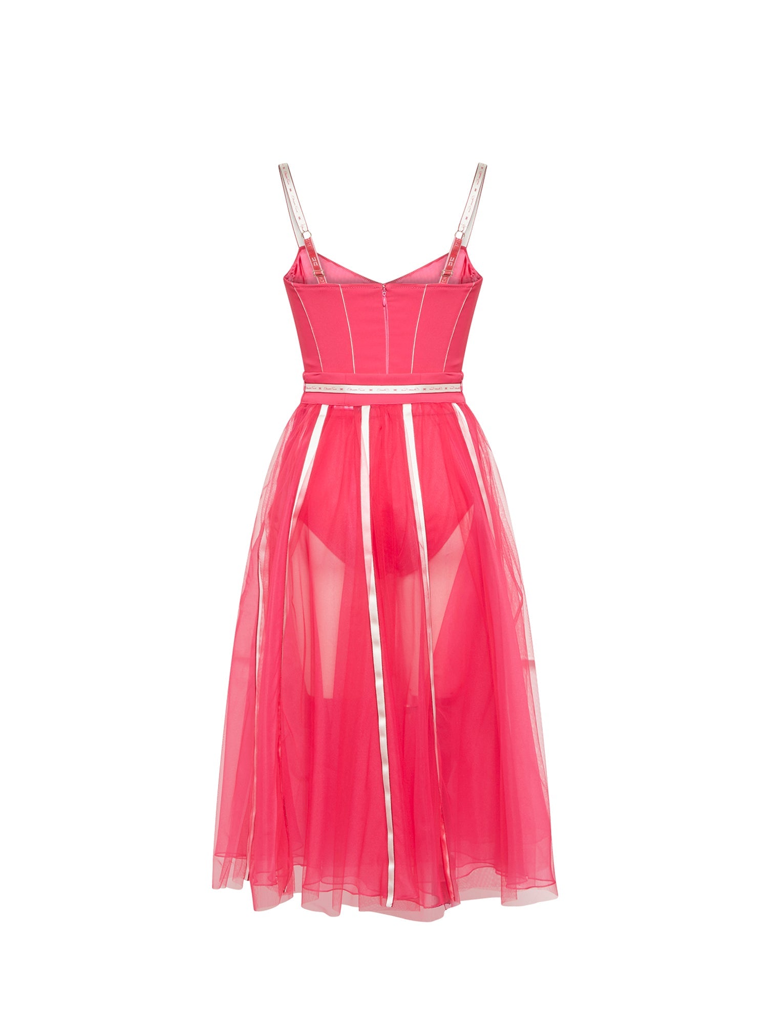 Robe E.Franchi en tulle - Rose