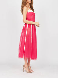 Robe E.Franchi en tulle - Rose