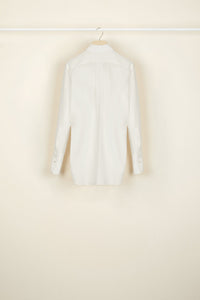 Blouse drapée en soie - Perle
