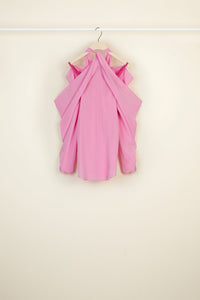 Blouse en soie à épaules dénudées - Pivoine