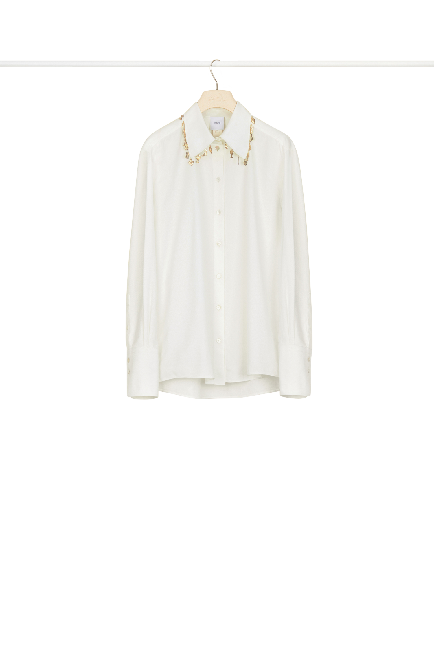 Chemise en coton avec ex-votos - Crème