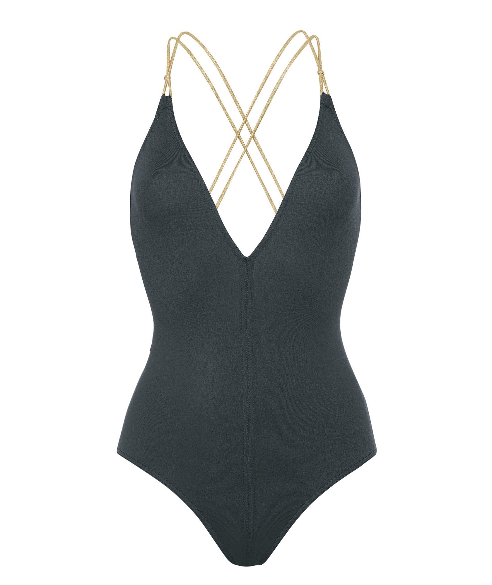Maillot une pièce décolleté Blondi - Caviar & Doré
