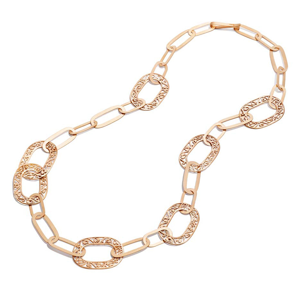 Collier Arabesque en Or Rose 18K