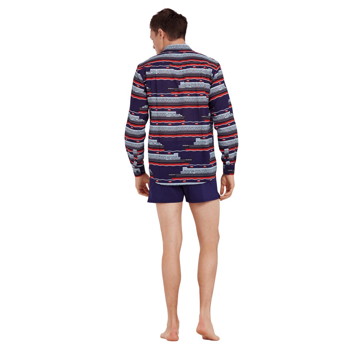 BLEU NUIT CHEMISE CARACAL UNISEXE