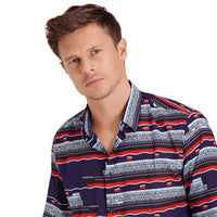 BLEU NUIT CHEMISE CARACAL UNISEXE