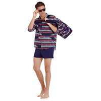 BLEU NUIT CHEMISE CARACAL UNISEXE