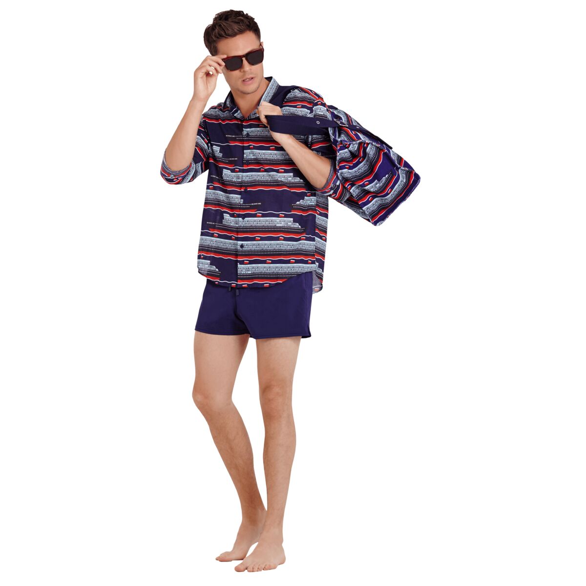 BLEU NUIT CHEMISE CARACAL UNISEXE