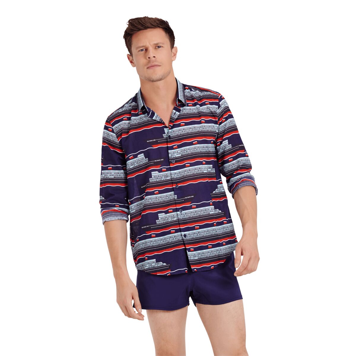 BLEU NUIT CHEMISE CARACAL UNISEXE