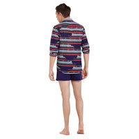 BLEU NUIT CHEMISE CARACAL UNISEXE