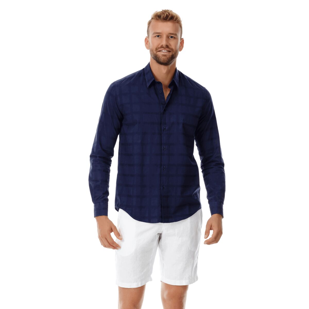 BLEU MARINE CHEMISE CARACAL UNISEXE