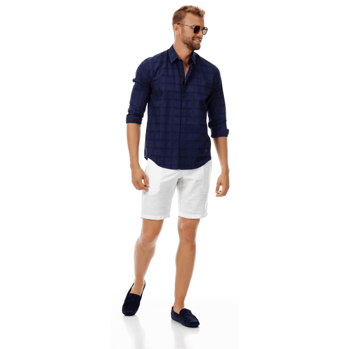 BLEU MARINE CHEMISE CARACAL UNISEXE