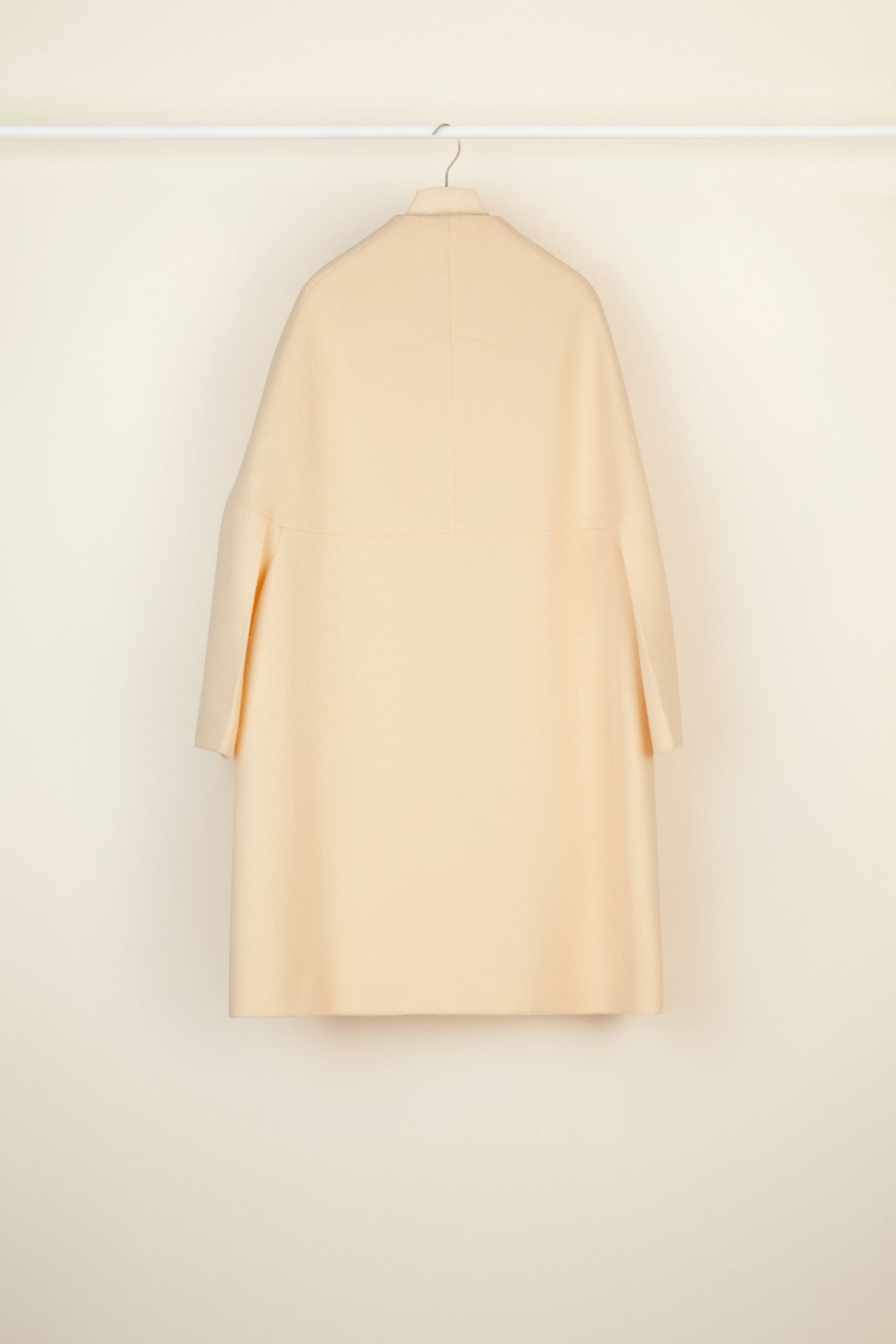 Manteau oversize en drap de laine - Fleur de Pêche