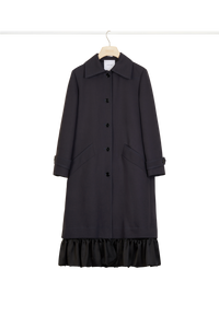 Manteau en gabardine à ourlet volanté - Tempête