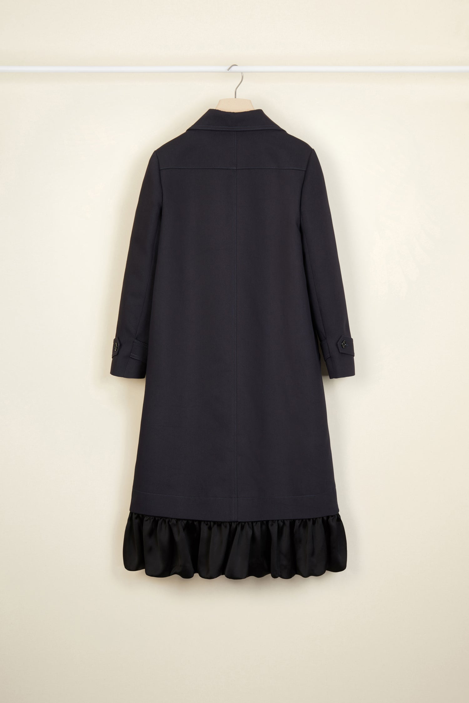 Manteau en gabardine à ourlet volanté - Tempête