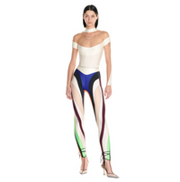 Legging spirales multicolores - Multicolor Blanc