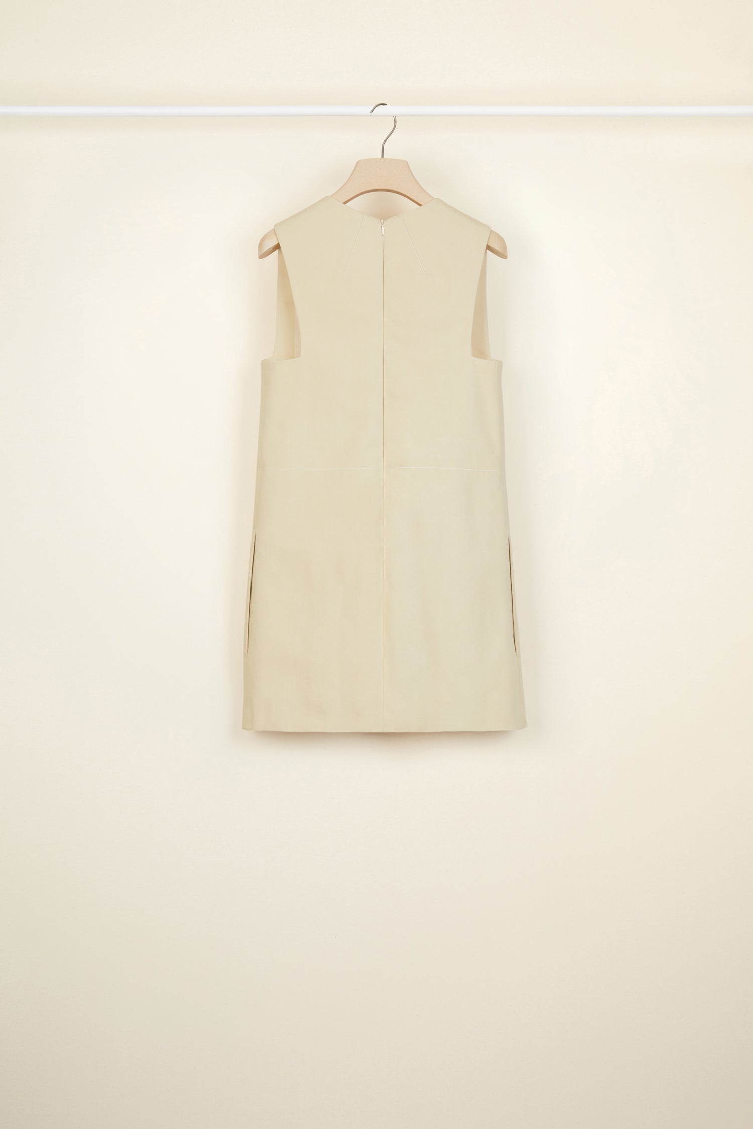 Robe safari en coton - Vanille