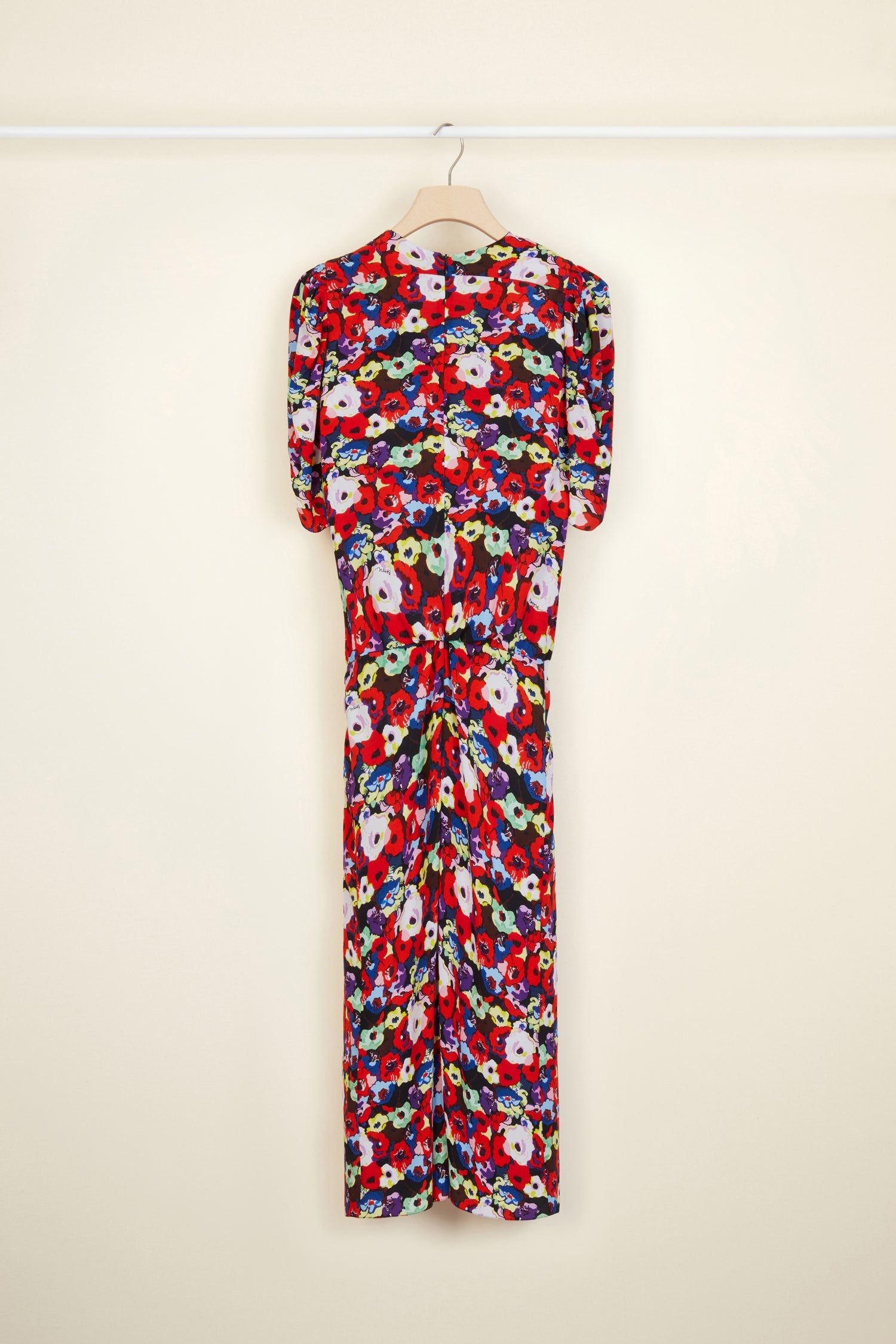 Robe fleurie froncée à noeuds - Flowers Bloom