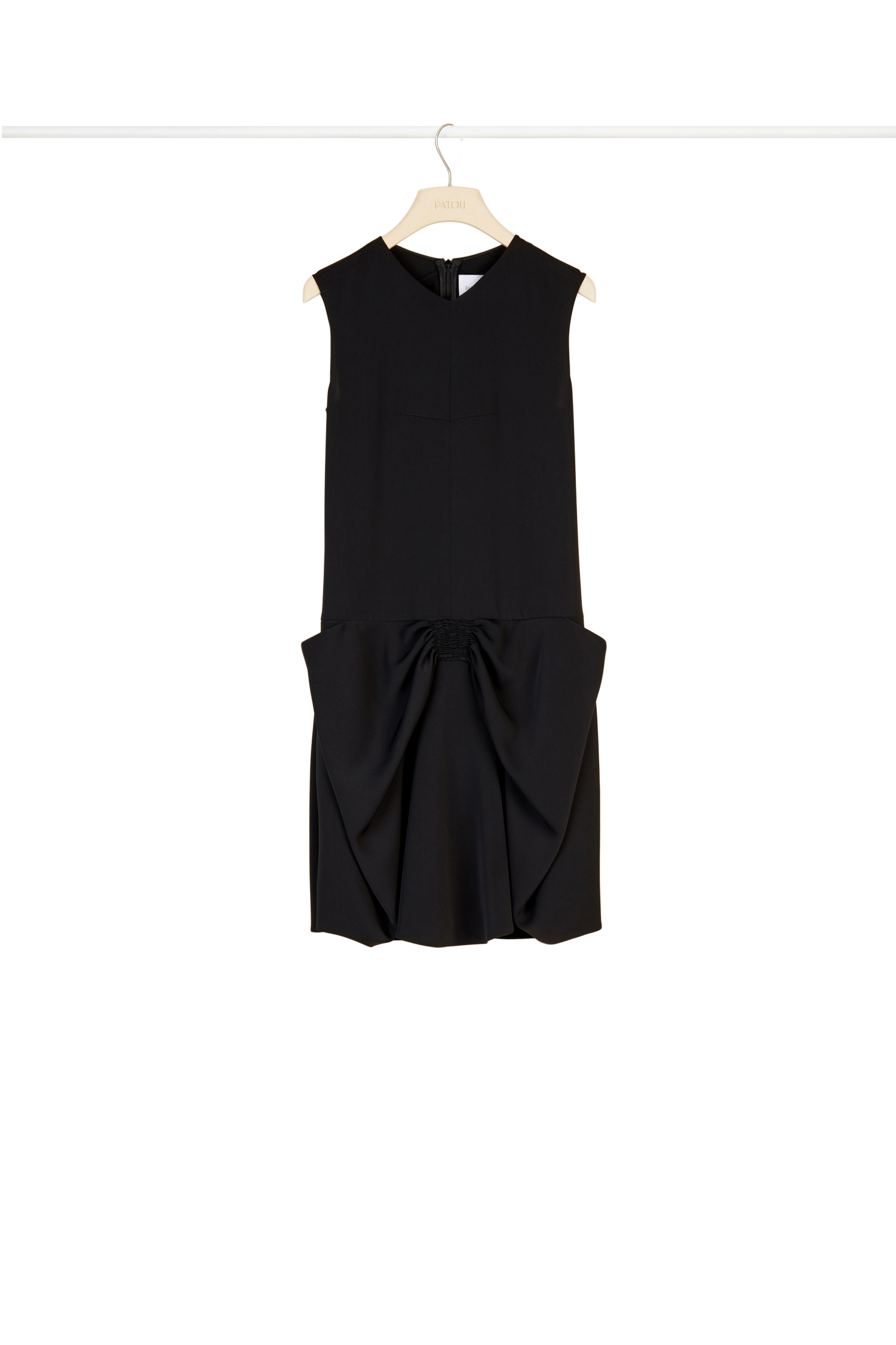 Robe courte à jupe noeud - Noir